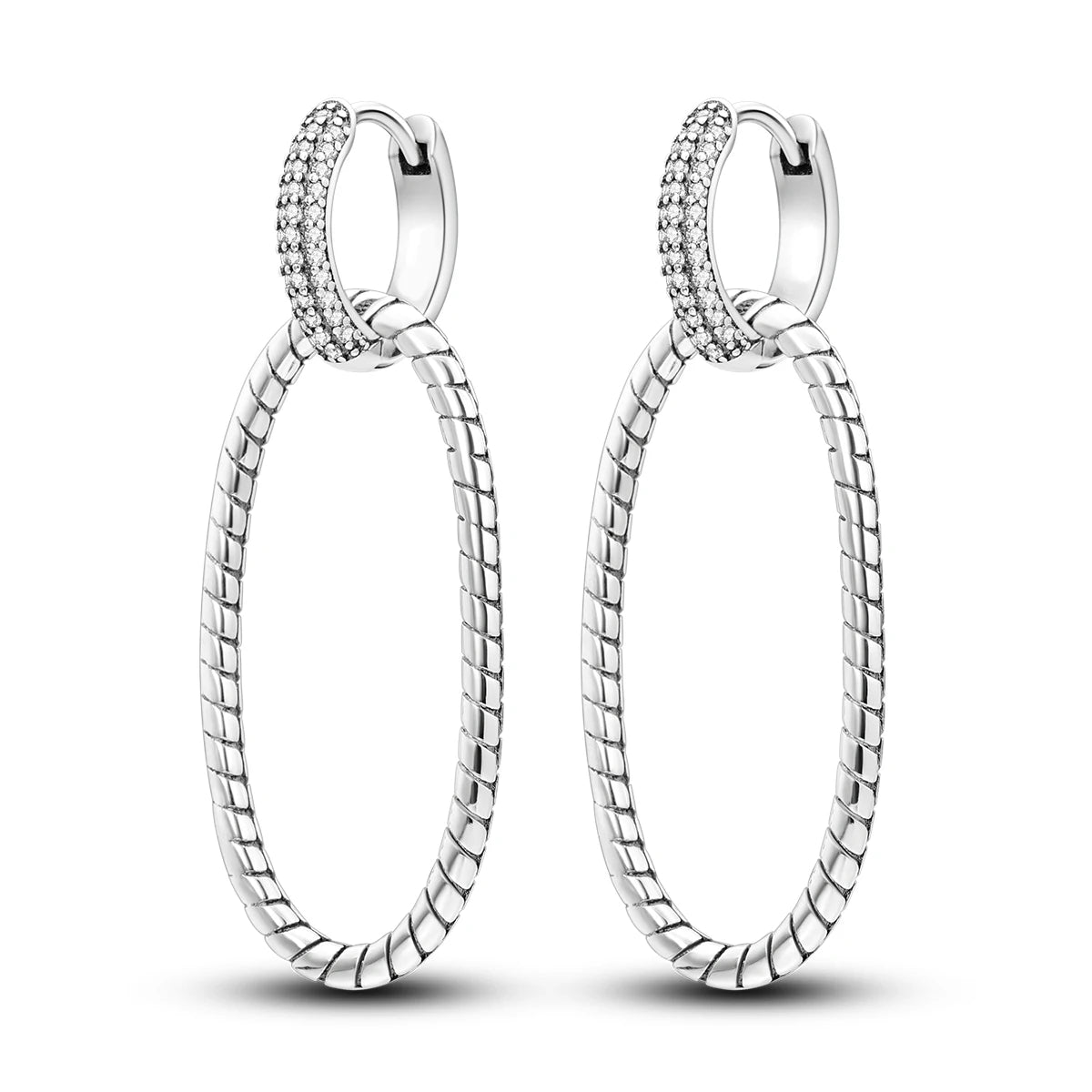 925 Sterling Silver Gold Drop Earrings For Woman Flower Round Sun Hoop Earring Pendientes Classic Original Woman Jewelry Gift