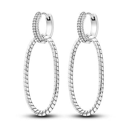 925 Sterling Silver Gold Drop Earrings For Woman Flower Round Sun Hoop Earring Pendientes Classic Original Woman Jewelry Gift