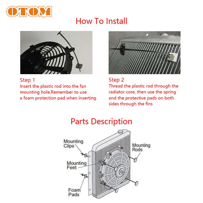 Motorcycle Accessories Fan Bracket Kit Universal Mounting Radiator Cooling Fixed Belt Strap For KTM HONDA YAMAHA KAWASAKI SUZUKI