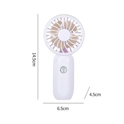 Portable Fan Creative Small Fan Pocket Hand-held Fan Lightweight Adjustable Cute Handheld Outdoor Fan Air Cooler Students Gift