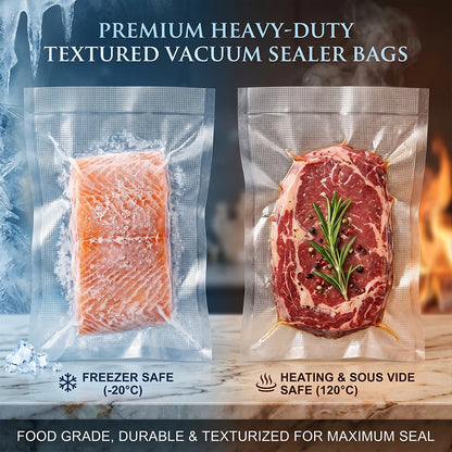 50pcs Vacuum Sealer Bags, Food Storage Pouches, Freshness Preservation for Kitchen, For Vacuum Sealer Machine Accessories