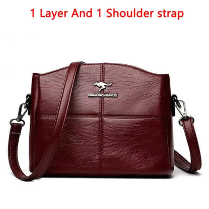 Women Embroidery Tote Bag High Quality Leather Ladies Handbags 2024 Women Shoulder Bag Small Crossbody Bags For Women Sac a Main