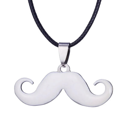 Hot Sale Stainless Steel Cute Classic Beard Pendant Necklace for Women Fashion Accessories Y2K Jewelry Party Gift Daily Wear