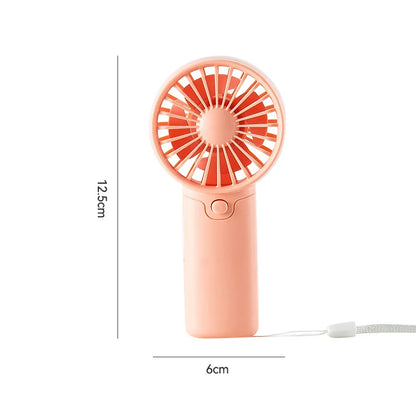 Portable Fan Convenient Mini Pocket Fan for Summer Outdoor Travel Home Offic Handheld Fan Lightweight AAA Battery Air Coolers