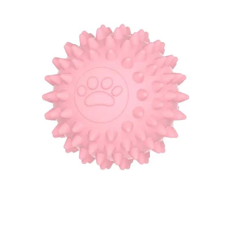 Pet Dog Toy Ball Solid Bite-Resistant Chewing Indestructible Bouncing Ball Dog Rubber Training Interactive Game Teething Ball
