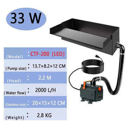 Filter Sink Box Filter Pond Hanging Waterfall Filter Garden Pond Garden Waterfall New Pond Waterfall Pump Kit