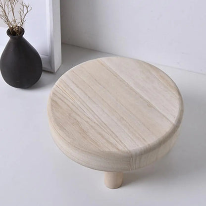 Small Useful Small Wooden Stool Wear-resistant Flower Pot Stand Fine Workmanship Wood Texture Flower Pot Stand Rest