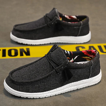Men Casual Shoes Breathable Lightweight Slip-On Flats Simple Comfortable Solid Color Soft Sole Shoes Men Shose For Sale Loafers