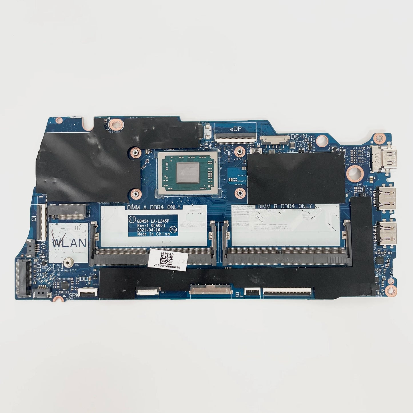 GDM54 LA-L245P Mainboard for Dell Inspiron 15 3515 Laptop Motherboard CPU R3 R5 R7 UMA 100% TEST OK