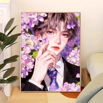 Digital Oil Painting By Number Handmade DIY Attractive male Canvas Art Wall Decor for Game Room or Living Room Gift Frameless