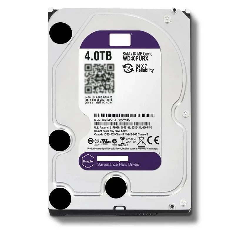 Hard Disk Internal  1-10TB VV D Purple 3.5 "64M Cache SATA III 6 Gb/s 1TB 2TB 4T 6T HDD HD Harddisk CCTV DVR NVR