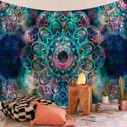 Mandala Bohemian Yoga Mat Beach Towel Shawl Blanket Indian Wall Hanging Tapestry Bohemian Mandala Tapisserie Decoration Mural