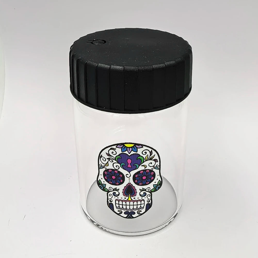 Glass Jar with LED Light Airtight Transparent Glass Storage Jars