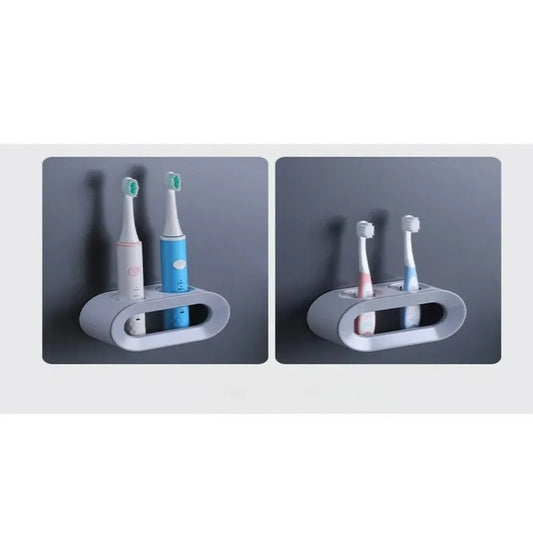 Toothbrush Stand Oral B Brush Holder Bathroom Accessories Electric Toothbrush Holder Double Hole Wall Toothbrush Organizer