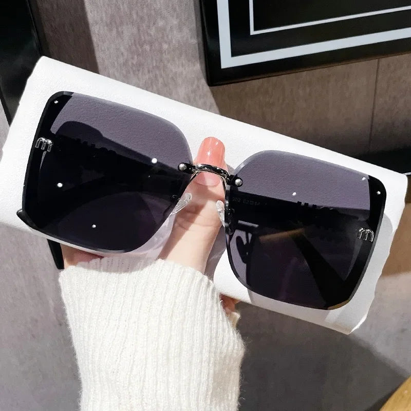 Ins Fashion Brand Square Sunglasses Women Luxury Desig Sun Glasses Ladies Vintage Trendy Driving Eyeglasses Gafas De Sol