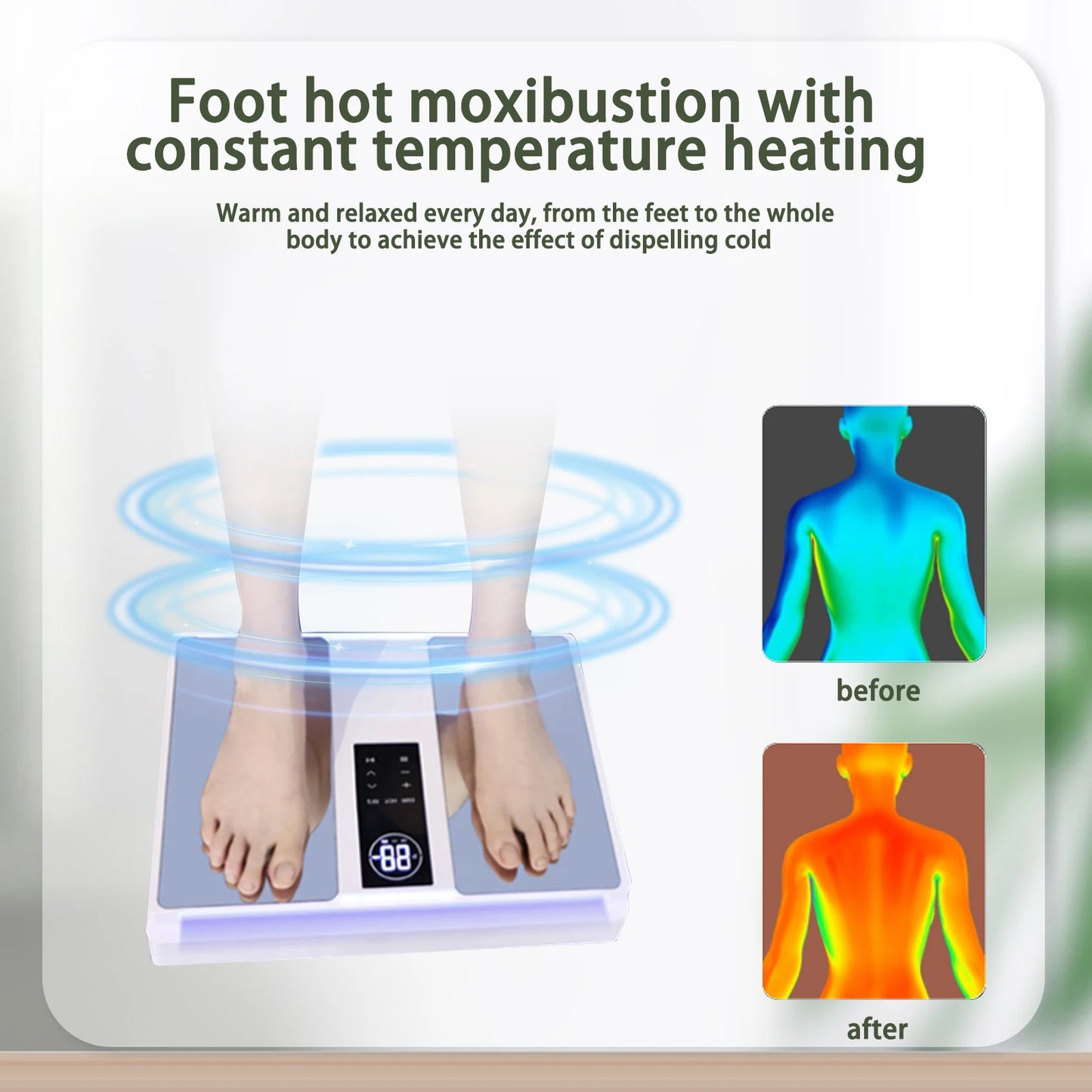 Terahertz Iteracare Foot Massage Device EMR Instrument Phototherapy & Heat Therapy Health Care Body Care Machine for Relaxation