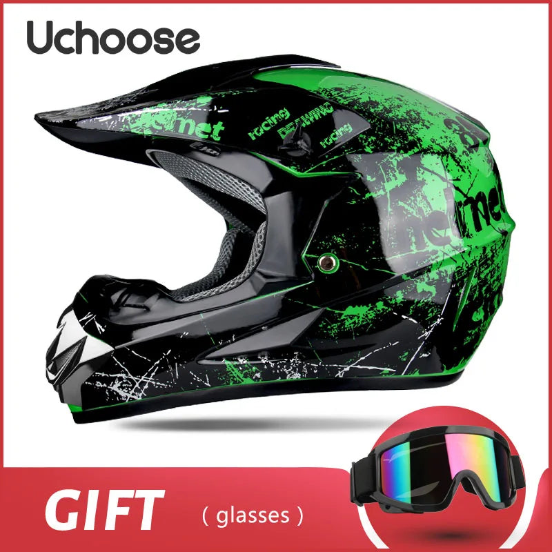 Full face motorcycle helmet for mountain bike  off-road  classic, MTB, racing, motocross, downhill, downhill