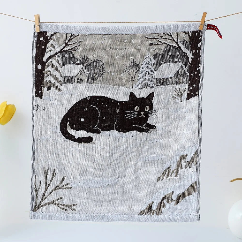 New 34x40cm Large Hand Towel Quick Dry Decorative Kitchen Towel 4 Layer Cotton Gauze Tea Towel Home Restaurant