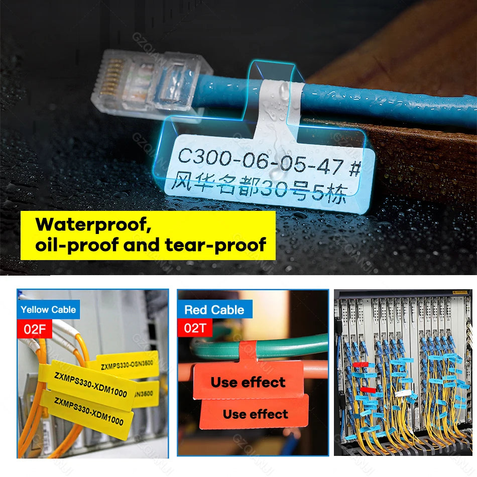 Niimbot Cable Wire Label Stickers Compatible With B21/ B3S/ B1/ B203