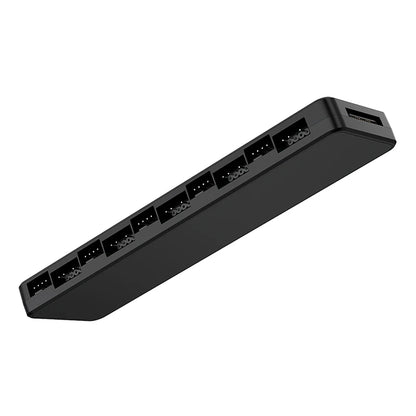 TEUCER  LP-10 ARGB/PWM HUB SATA Power Interface 5 Ports 5V 3pin ARGB and 5 Ports 4pin PWM HUB Fan 2 in 1 HUB Adapter