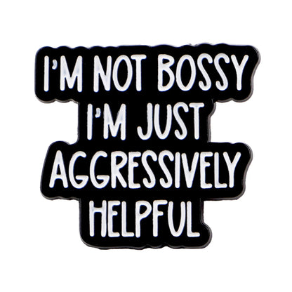 I'm NICER THAN MY FACE LOOKS Quote Enamel Pins ADHD Brooch Badge on Backpack Lapel Pin Costume Accessories Fashion Jewelry Gifts