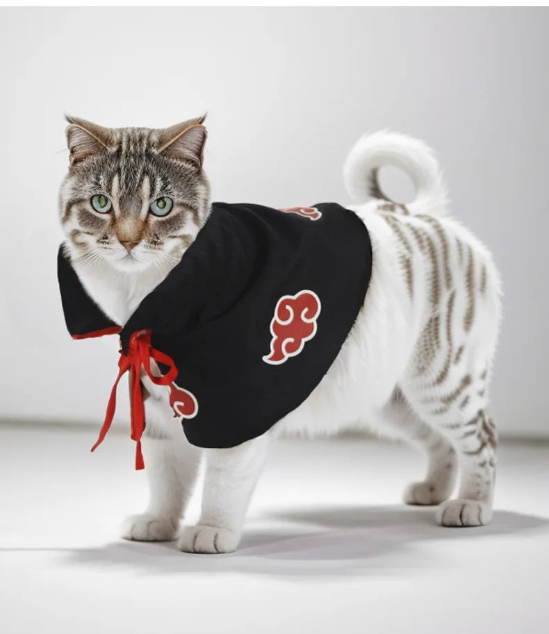 New Anime Haruto Pet Cloak Clothes Pet Cat Dog Cosplay Costume Hokage Uzumaki Akatsuki Photo Props Birthday Fans Gifts Toys
