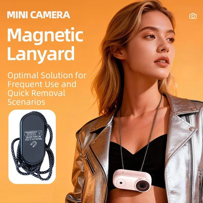 Lenovo Portable Mini Action Camera 4K HD Thumb POV Camera Body Cam Wearable Helmet Recorder Magnetic Pocket Sports Camera