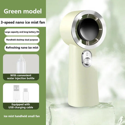 Lenovo Handheld Small Fan USB Charging Mini Outdoor Portable Lightweight Desktop Stand Long Lasting Battery Life Cooling Fan
