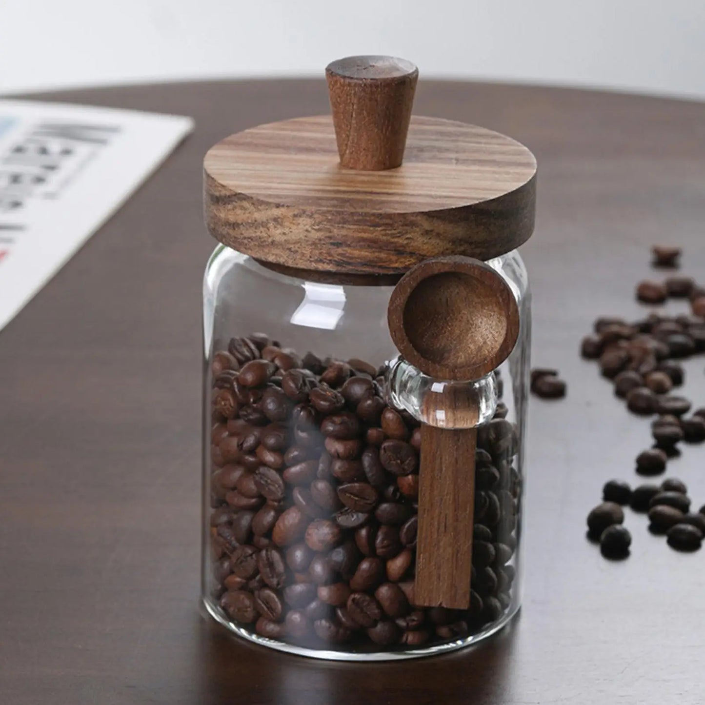Glass Jars Glass Bottle Coffee Can Snack Storage Jar Glass Airtight Canister Sealed Food Container Ginger Cereal Dispenser