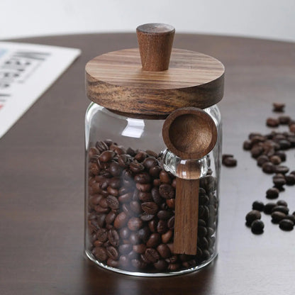 Glass Jars Glass Bottle Coffee Can Snack Storage Jar Glass Airtight Canister Sealed Food Container Ginger Cereal Dispenser