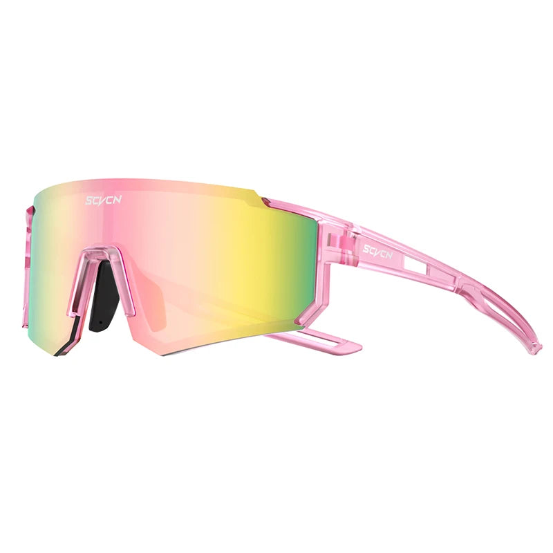 SCVCN Fashion Sunglasses for Men Sport Cycling Glasses Bike Bicycle Hiking Camping Golf UV400 Protection Glasses Women Baseball