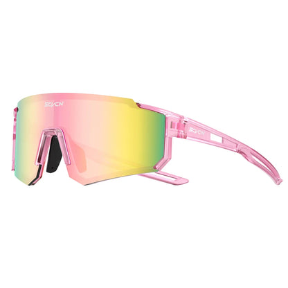 SCVCN Fashion Sunglasses for Men Sport Cycling Glasses Bike Bicycle Hiking Camping Golf UV400 Protection Glasses Women Baseball