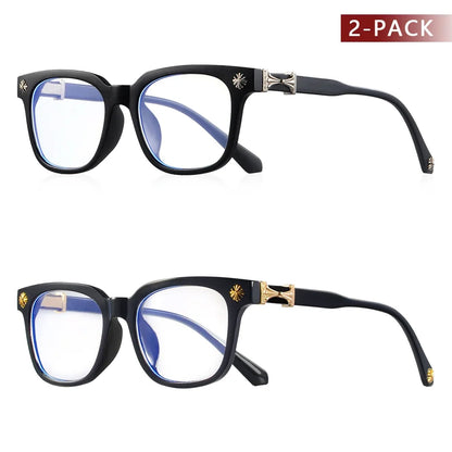 Classic 1Pcs Square Anti Blue Light Glasses For Men And Women Black & Transparent Frame Unisex Computer Wearing Women Glasses