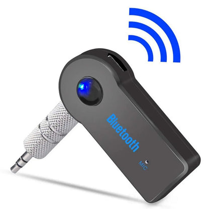Bluetooth 5.0-Autoempfänger mit 3,5-mm-AUX-Anschluss, Stereo-Musik-Audio-Transmitter, Lautsprecherverstärker und Mikrofon