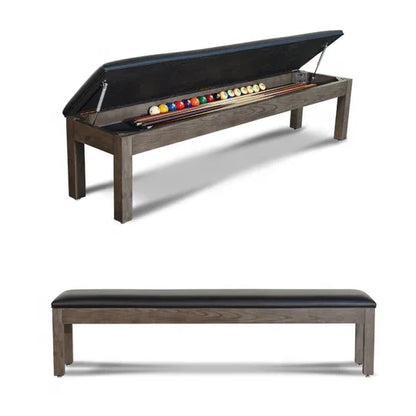 Dining Room Furniture Solid Wood Slate Bed 3-in-1 Multifunctional Convertible Dining Pool Table Tennis Table and Benches