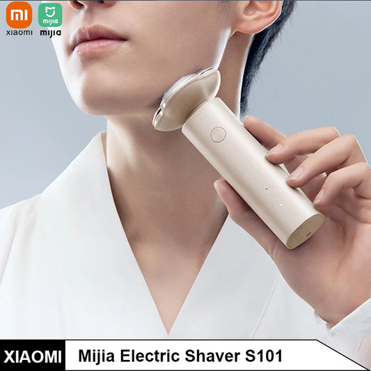 XIAOMI Mijia S101 Electric Shaver for Men, Rechargeable Fast Beard Shaving Razor, 3D Floating Dry Wet Shaving, IPX7 Waterproof