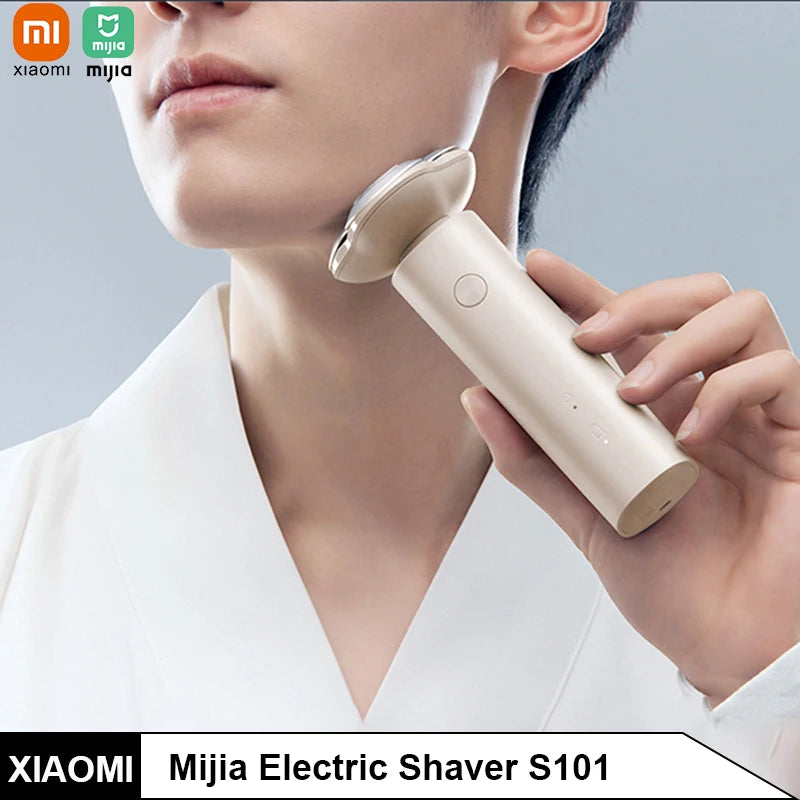 XIAOMI Mijia S101 Electric Shaver for Men, Rechargeable Fast Beard Shaving Razor, 3D Floating Dry Wet Shaving, IPX7 Waterproof
