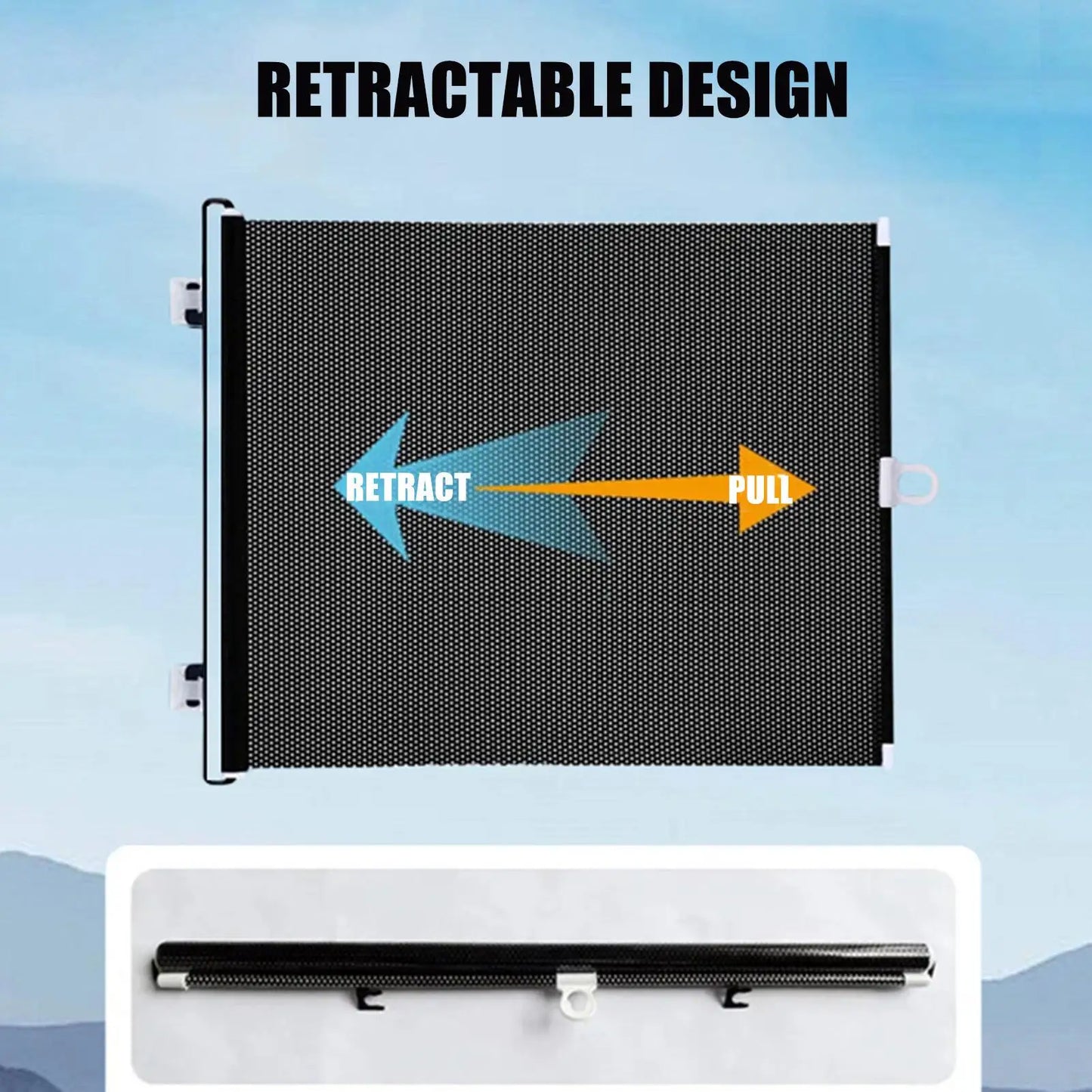 Retractable Barrier Fences Mesh Design Higher Design Mesh Stairs Gate Easy Install Punch-Free Dog Safety Fence Pet Supplies