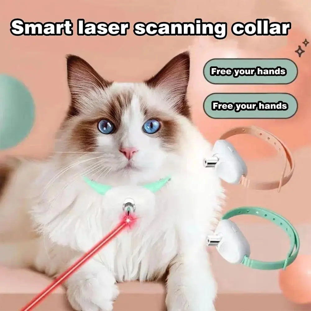 Laser Cat Teaser Collar Smart Cat Teaser Toy Pet Supplies Self-Entertainment Automatic Cat Teaser Toy Cat Teasing Artifact
