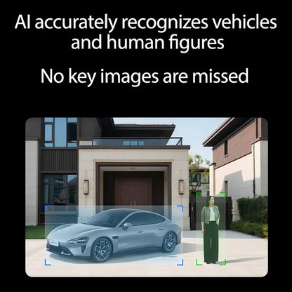 XIAOMI New Outdoor Camera 4，8MP 4K 360°，AI Humanoid Close-up，Audible Visual Alarm，Two-Way Audio，Chinese Version With Adapter