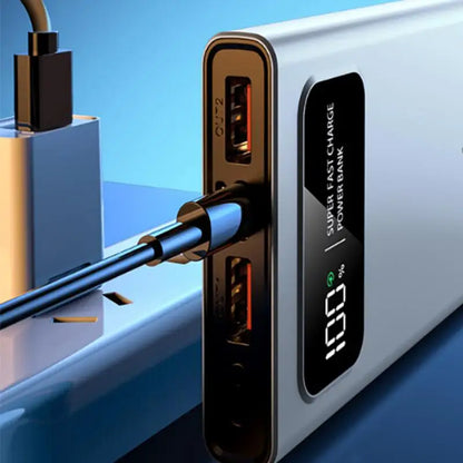 Lenovo 200000mAh Power Bank 120W Fast Charging Super Large Capacity Outdoor Powerbank For Mutly Device With LED Digital Display
