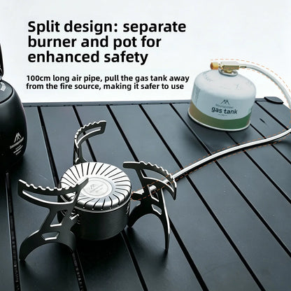 MOUNTAINHIKER Camping Stove 4200W High Power Split Foldable Portable Gas Butane for Outdoor Backpacking Hiking Cooking