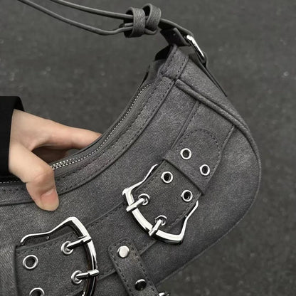 Sweet and Cool Spicy Girl Fashion Niche Underarm Bag High-end Feeling Bag for Women 2024 New Casual Versatile Shoulder Bag