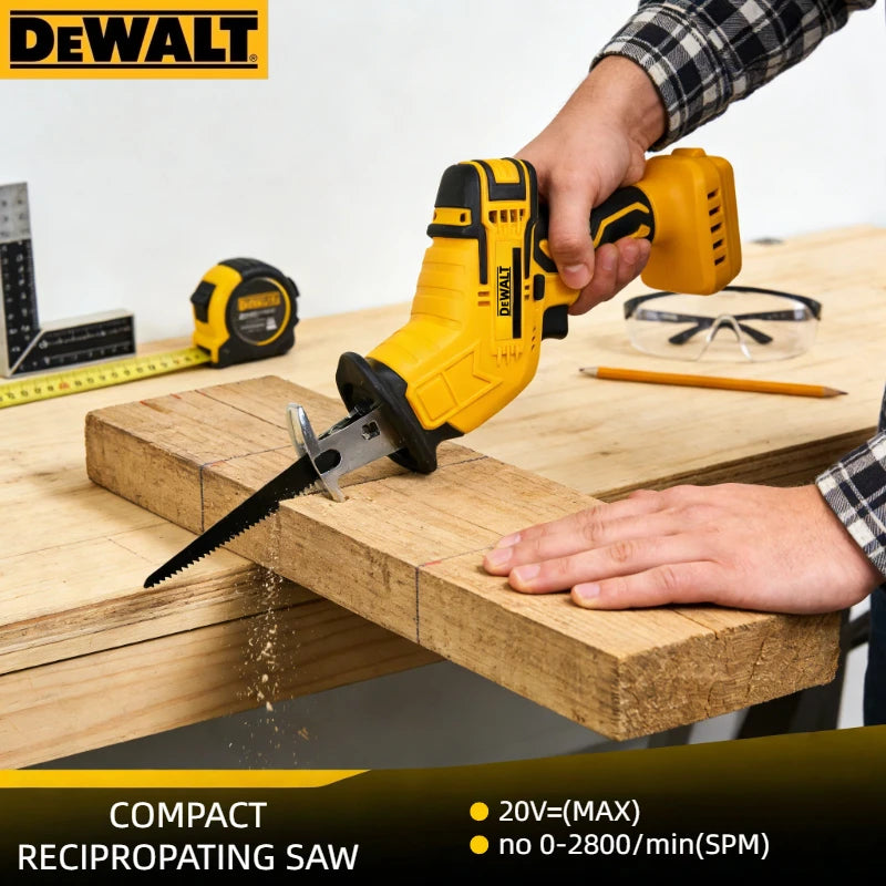 Dewalt 20V Brushless Reciprocating Saw: Multifunctional Electric Sabre Saw with Powerful Motor for Metal, Wood & Pipe Cutting
