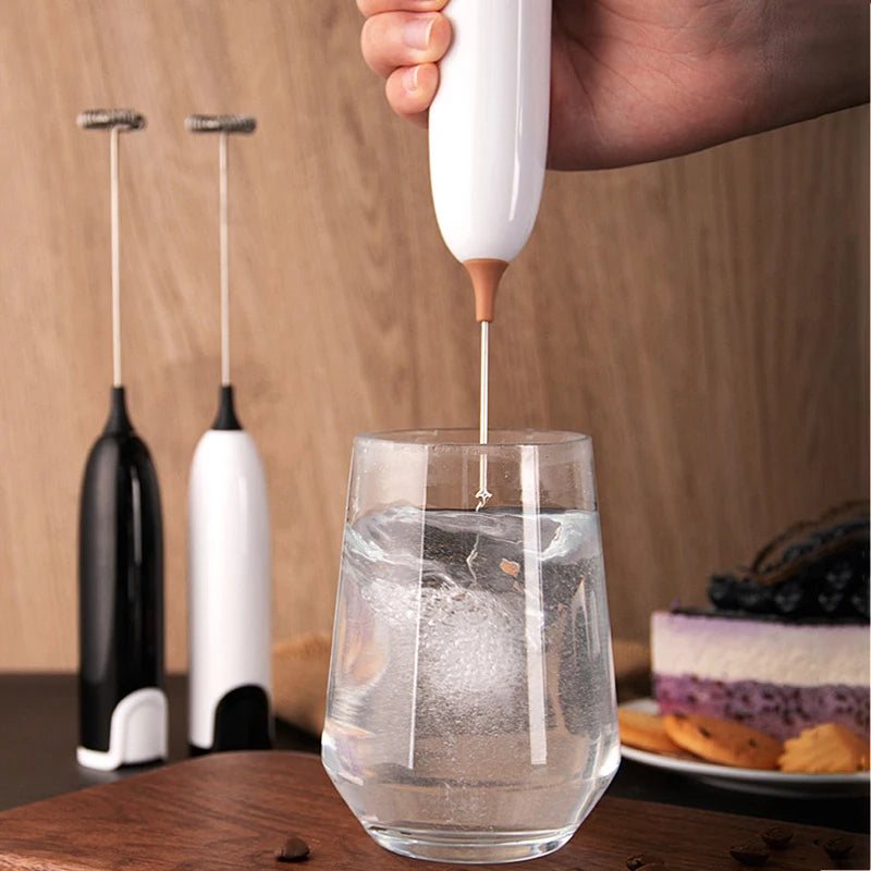 Electric Milk Frother Kitchen Drink Foamer Mixer Stirrer Coffee Cappuccino Creamer Whisk Frothy Blend Whisker Egg Beater