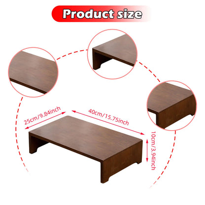 Wooden Office Footrest Adjustable Height Foot Rest  Portable Non-Slip Under Desk Footstool for Working And Gaming