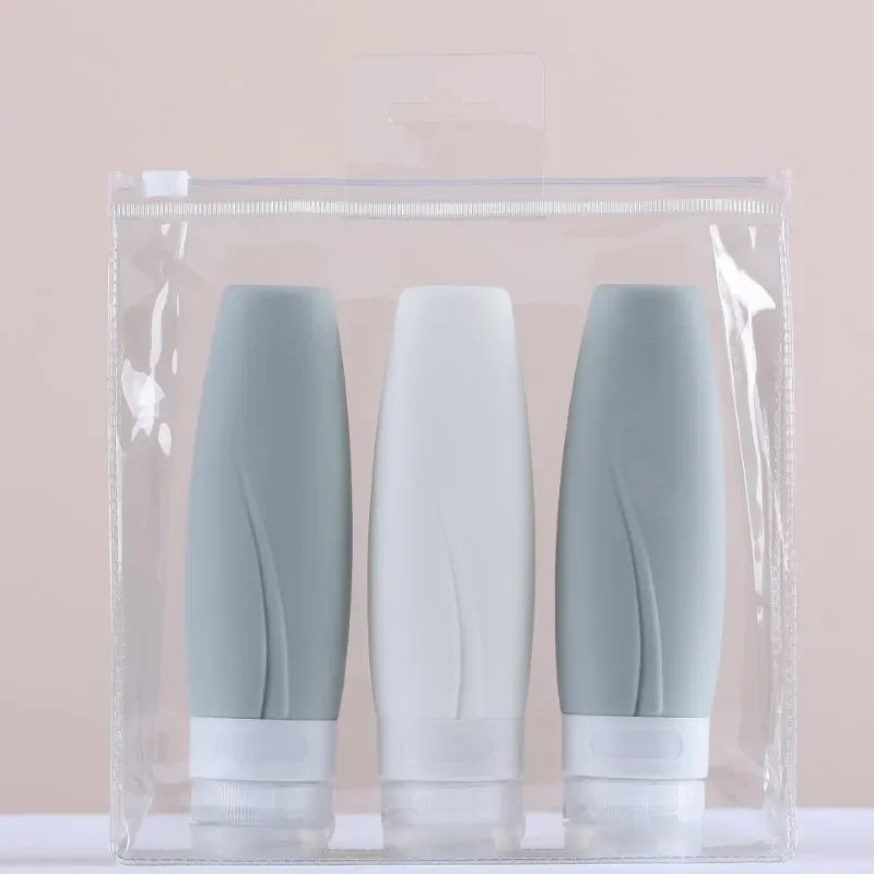 Travel Bottles Set, Travel Containers for Travel Size Toiletries, with Portable Quart Bag, Storage Shampoo Lotion, Leak Proof