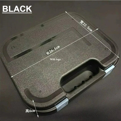 Tactical G *OCK Gun Pistol Case with Foam Padded Handgun Case Protective Storage Box Waterproof Hard Shell Hunting Accessories