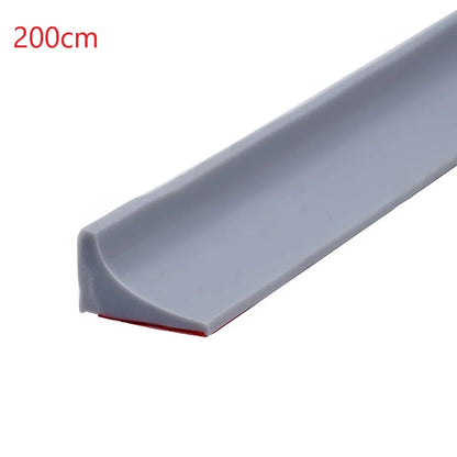 Bathroom Retention Water Barrier Strip Rubber Silicone Shower Barrier Water Stopper Kitchen Dry And Wet Separation Seal Strip
