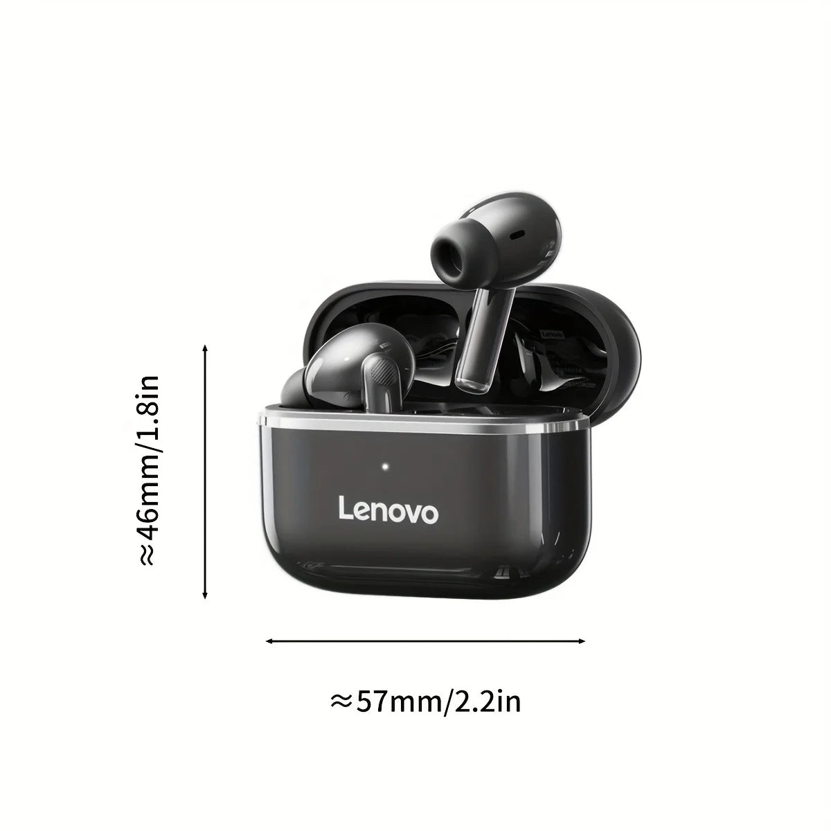 Lenovo Wireless Earbuds Low Latency Gaming Hd Call with Noise Reduction Mic Ear Design Long Standby Clear Communication Earphone